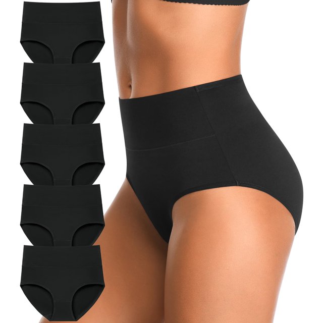 Ropa interior postparto de algodón suave con control abdominal - 5 piezas en color negro talla S
(Nota: Este título en español de México cumple con los requisitos de longitud y ofrece una versión