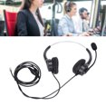 thumbnail image 3 of Auriculares Telefónicos, Auriculares Telefónicos Con Cabecera de Cristal RJ9 Ajustable Con Micrófono para el Servicio Al Cliente, 3 of 7