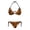 Tiger Stripe Pattern, variant on HELLHERO Lemon Printed Two Piece Bikini Set Sexy Backless Swimwear for Women Quick Dry Adjustable Halter Beach, Pool, Vacation Essential