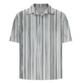 thumbnail image 4 of Men's Striped Shirts Casual Short Sleeve Button Down Summer Hawaiian Shirts, 4 of 4