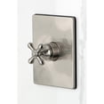 thumbnail image 3 of Kingston Brass KB6348AXTO Restoration Single-Handle Pressure Balanced Tub Faucet in Brushed Nickel, 3 of 7