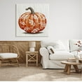 thumbnail image 2 of Stupell Industries Orange Fall Botanical Pumpkin Graphic Art Gallery Wrapped Canvas Print Wall Art, Design by Elizabeth Tyndall, 2 of 7