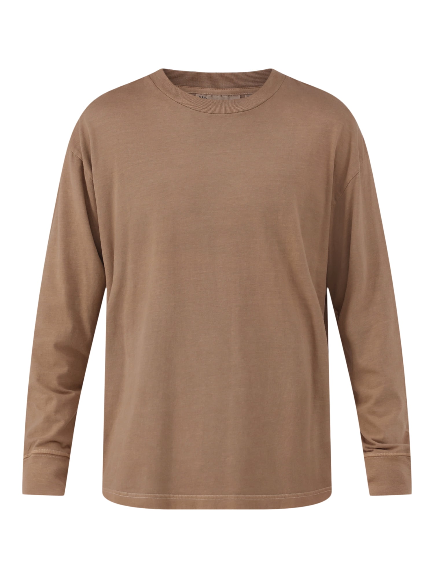No Boundaries Men's & Big Men's Oversized Long Sleeve Tee Shirt, Sizes XS-5XL
