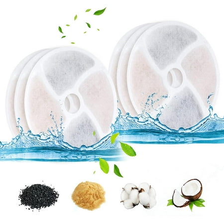 Cat Water Fountain Filter, 6 Pack Cat Fountain Filter, Cat Water Fountain, Cat fountain filter replacement with sealed package