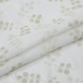 thumbnail image 2 of Dainty Home Premium Linen Textured Shower Curtain Set with 12 Hooks, Gold Metallic Floral Printed Fabric Bathroom Curtain, 2 of 5