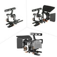 thumbnail image 3 of Cage Andoer C500 Aluminum Alloy Camera Camcorder Video Cage Rig Kit Film Making System w/ Matte Box + Follow Focus + Handle + 15mm Rod for  GH4 Replacement for, 3 of 6