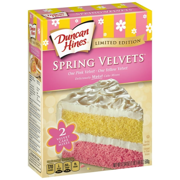 Duncan Hines Spring Velvets Cake Mixes 17.6 oz. Box
