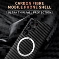 thumbnail image 2 of Case for Galaxy S23 Ultra 6.8" 2023, [Wireless Charging] [Carbon Fibre Texture & PC Back] Shockproof Anti-drop [Slim & Lightweight] Heavy Duty Protective Magnetic Shell, Blue, 2 of 8