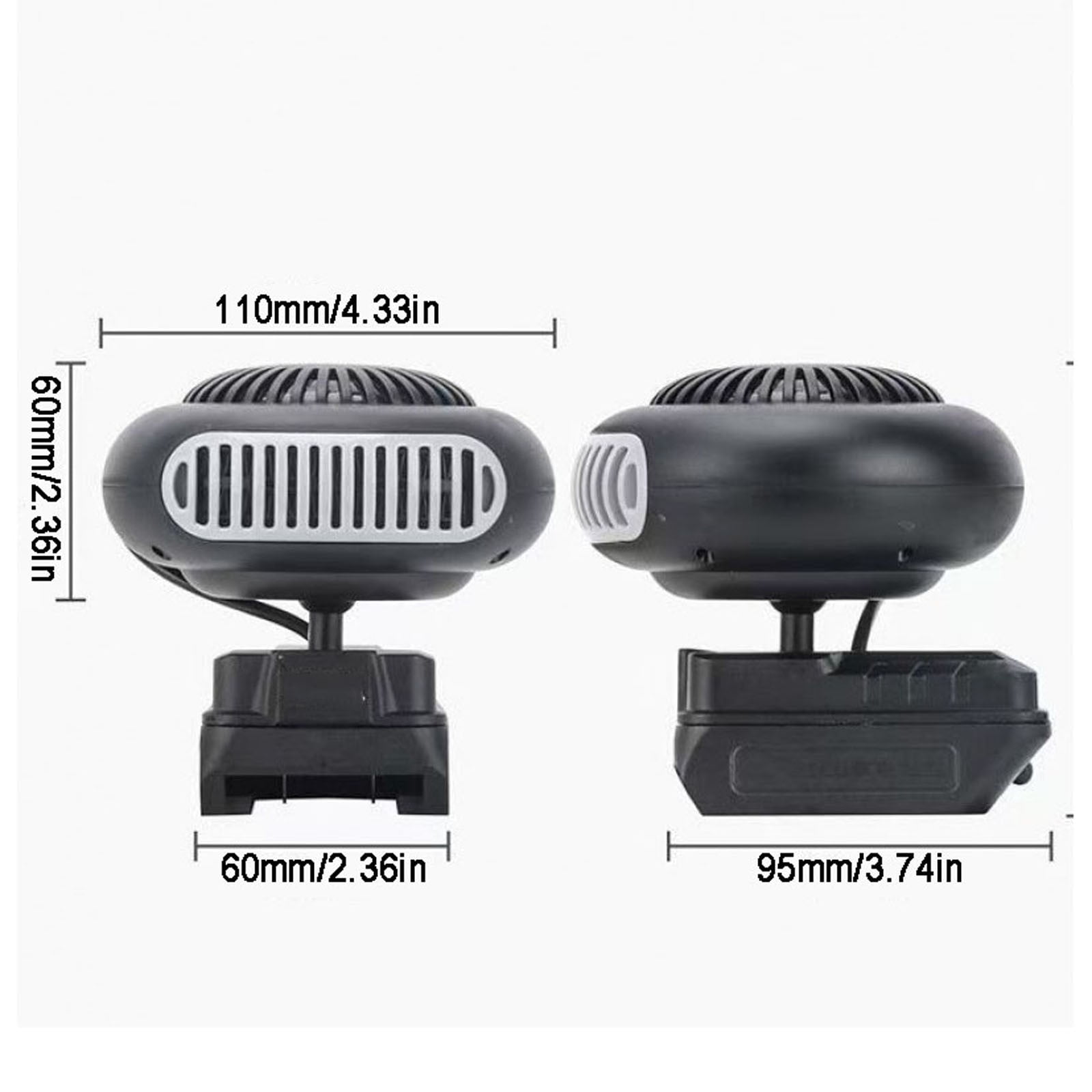 LIORAGLJ Lithium Battery Heater with USB Ports Additional 5 Batteries Charging Cable Portable Warming for Multi-Scene Application