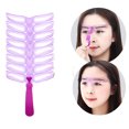 thumbnail image 1 of Eyebrow Stencil Kit DIY Eyebrow Shaping Tool with Handle and Strap for Beginner, 1 of 8