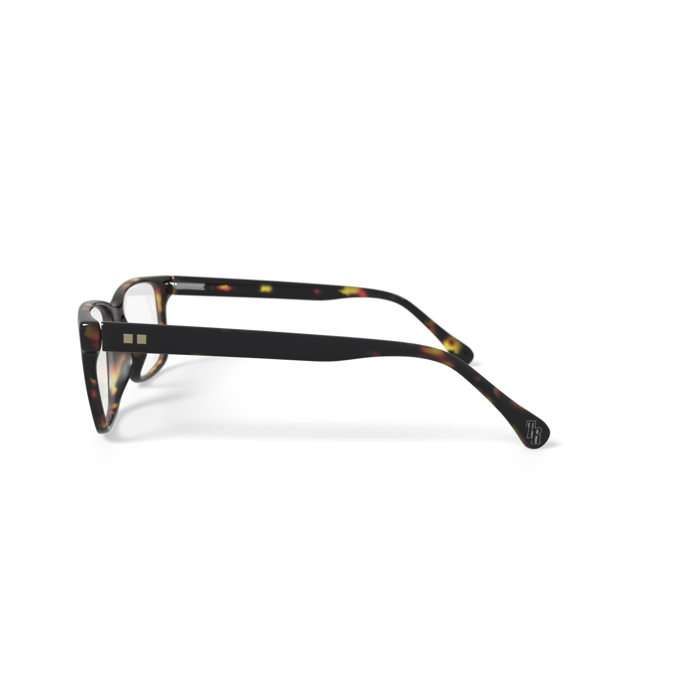 True Religion Men's Duke Rectangular Prescription Eyeglasses with Case, Navy