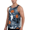 thumbnail image 2 of Gukieu Halloween Print Men's Quick Dry Fitness Vest, Round Neck Sleeveless Fitness Bodybuilding Top-X-Large, 2 of 7