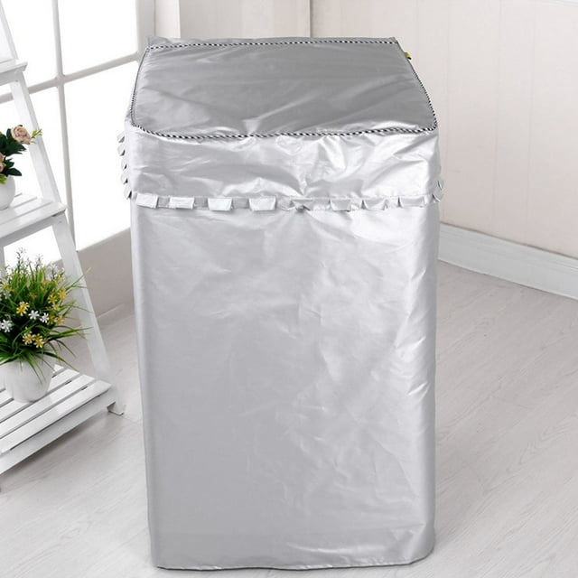 Washing Machine Cover, Washing Machine Protective Cover, Easy To Convenient For Toilets Bathrooms Kitchens Balconies Silver Coating Washing Machine Cover Average Size+Upper Open