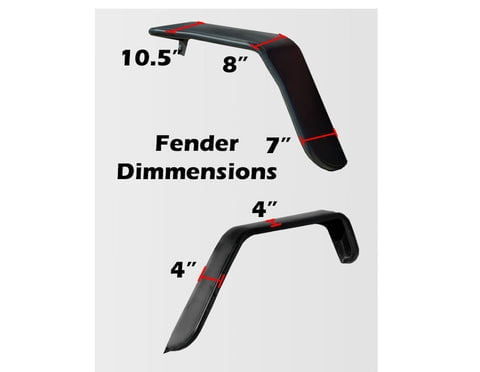 Dv8 Offroad Fendb 02 Wide Fender Flares Fits 07 18 Fits/For Wrangler (Jk) Fits select: 2015-2018 JEEP WRANGLER UNLIMITED, 2012-2014 JEEP WRANGLER