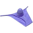 thumbnail image 3 of Botmois Men Gloss Underwear Elastic Sex Swim Trunks Pouch Briefs Cheek Underpant Purple Gray L, 3 of 3