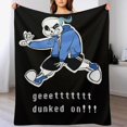 thumbnail image 6 of Undertale Sans Ultra-Soft Bed Blanket Anti-pilling Flannel Blanket Cozy Air Conditioning Blanket for Bedroom Living Room 30"x40", 6 of 9
