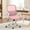 Pink, variant on Office Desk Chair, Ergonomic Mid-Back Mesh Chair with Wheels, Comfy Lumbar Support with Fixed Arms for Home office, Gaming, Study, Pink