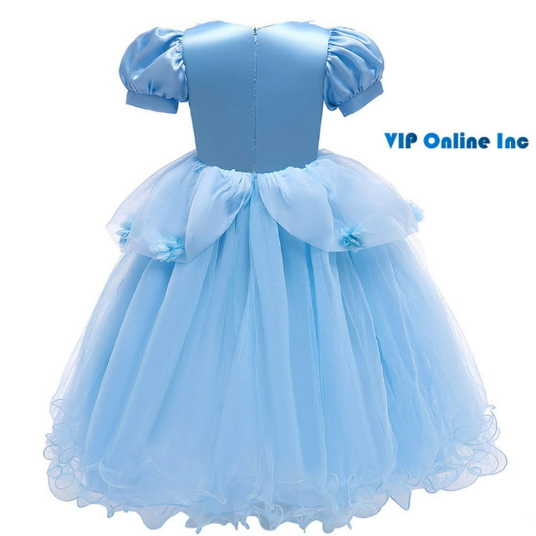 2019 Winter Embroidery Girls Dress Wedding Party Princess Dress Kids Dresses  For Girls Carnival Children Clothing 3 10 12 Years