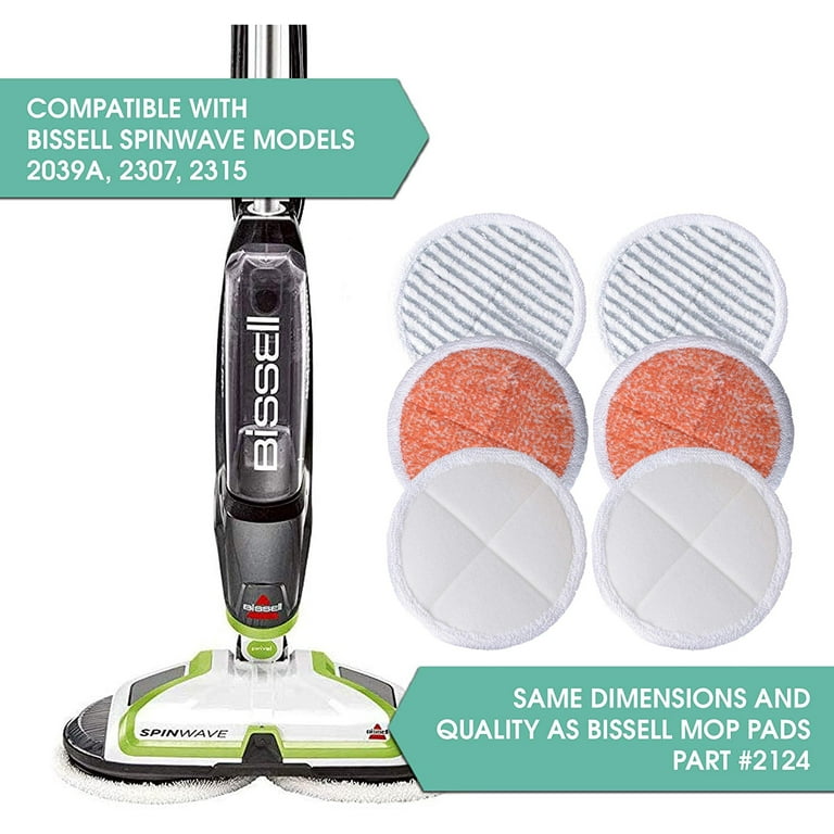 店内商品がすべてレジにて半額!! Power 2039A Spinwave Bissell Mop (2 Kit Pads Replacement 生活家電