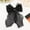 Black, variant on Large Hair Bow Clips For Women - Bright Silk and Long Tail French Ribbon Bows as Hair Accessories for Girls