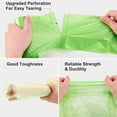 thumbnail image 3 of Small Trash Bags 4-6 Gallon, 200 Count Biodegradable 4 Extra Strong Garbage Unscented, Size Expanded, Green, for Bathroom Bedroom Office Kitchen Can, 3 of 4
