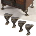 thumbnail image 4 of 4 Piezas De Latón Antiguo Caja Patas Caja Patas Pies Protector Esquina Joyería Vintage Caja De Caja De Pies Decorativos Patas Protector Esquina, 4 of 7