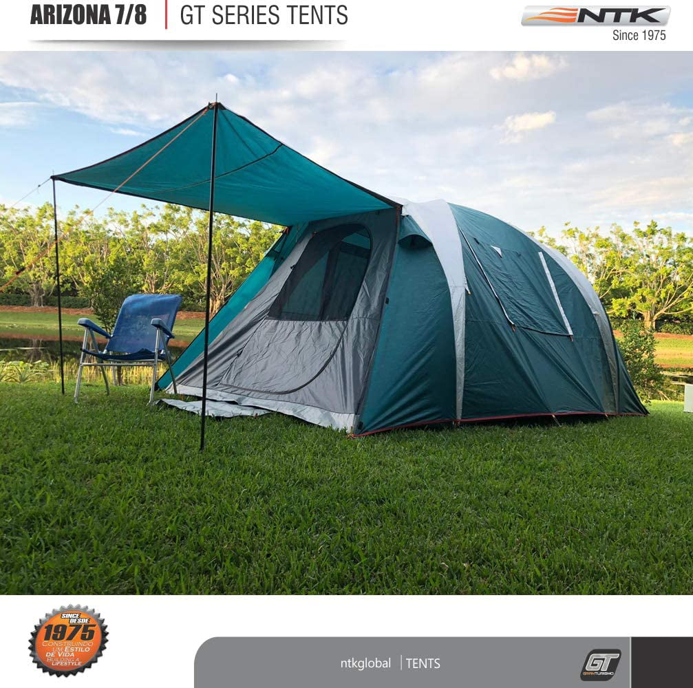 NTK Arizona GT 7 to 8 Person 14 by 8 Foot Sport Camping Tent 100 
