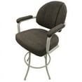 thumbnail image 2 of Home Square 34" Fabric Swivel Bar Stool in Mojave Gray and Beige - Set of 3, 2 of 4