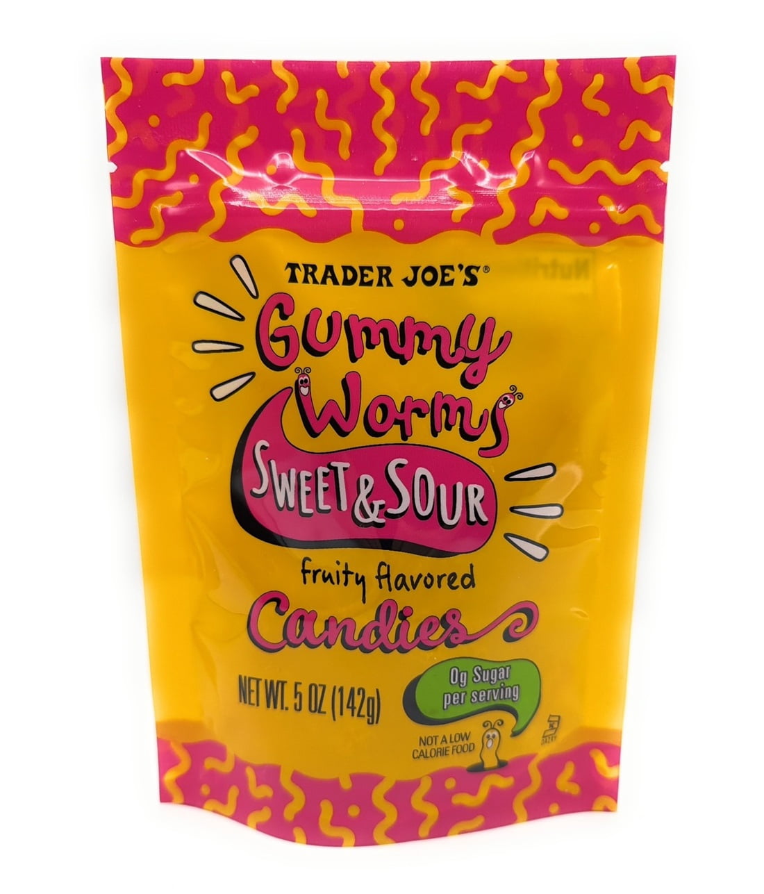 Trader Joe's Gummy Worms Sweet & Sour Fruit Flavored (5 oz)