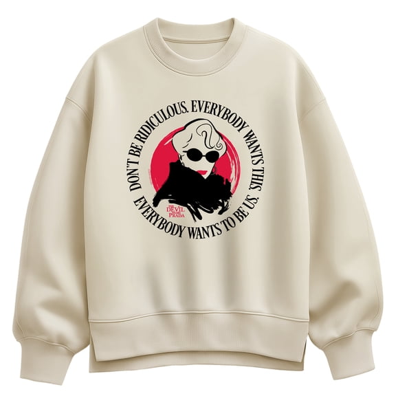 The Devil Wears Prada - Everybody Wants To Be Us - Women's Oversized Fleece Crew Sweatshirt