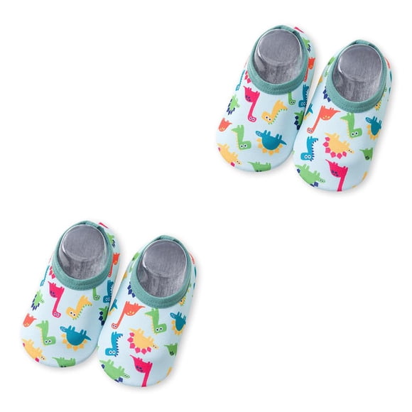 Soidarity 1 par de zapatillas de agua de nailon para niños, suela de silicona portátil, zapatos de natación para niños y niñas, botas Type2 NO2