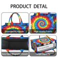 thumbnail image 4 of Large Capacity Tote Bag,Colorful Rainbow Tie Dye Spiral Pattern Handbag Fashion Luxury Tote Bag,15.7"x13"x 5.1" Inches,Laptop Compatible, 4 of 6