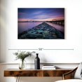 thumbnail image 3 of Elephant Stock Rock Jetty And Chesapeake Bridge Wall Art - Horizontal Canvas Wall Art - Living Room Wall Decor - Architecture Canvas - Teal And Orange Decor - 36" x 24", 3 of 8