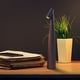 thumbnail image 4 of Lámpara de estudio con control táctil y luz LED de ambiente para decoración del hogar (gris 1 color), 4 of 6