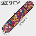 thumbnail image 3 of Yayeee Double Oven Mitt Kitchen Heat Resistant Baking 35" x7" Quilted Glove, Red Whimsical Floral, 3 of 6