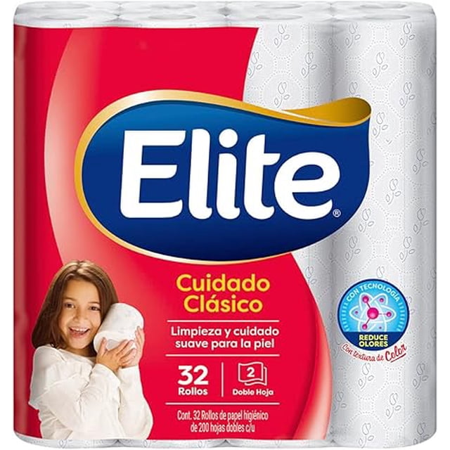Elite Classic Care Double Ply Toilet Paper 32 Rolls - Cleanliness and Care for Your Skin