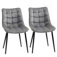 thumbnail image 1 of HOMCOM Chaise de Salle à Manger Moderne, Gris (Ensemble de 2), 1 of 10