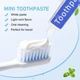 thumbnail image 2 of Pasta de dientes HOIQIRY, 8 g, tamaño de viaje, paquete a granel de 200 unidades, color menta, 2 of 7