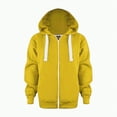 thumbnail image 2 of Hessimy Boys' Sweatshirt - Soft Fleece Sherpa Lined Zip Up Hoodie For Boys Cute Hoodie Oversized Hoodie (Yellow,11-12 Years), 2 of 7