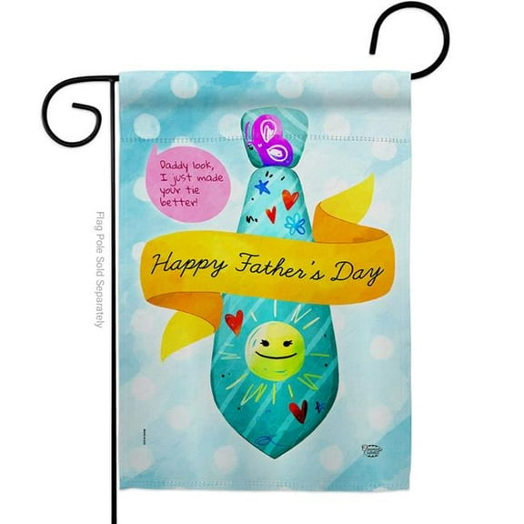 Ornament Collection G192615-BO Happy Daddy Day Family Father 13 x 18.5 in. Double-Sided Decorative Vertical Garden Flags for House Decoration Banner Yard Gift