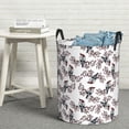 thumbnail image 6 of Fuzoiu Bird Print Circular Hamper,Laundry Basket with Handle,Collapsible Laundry,Dirty Clothes Storage Basket,for Bedroom Bathroom Dorm Living Room-, 6 of 6