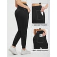 thumbnail image 5 of baleaf Women's Fleece Lined Joggers Winter Thermal Pants Black L, 5 of 7