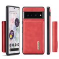 thumbnail image 1 of Back Wallet Case for Google Pixel 7 Pro, Detachable Card Slots Holder Kickstand Magnetic Closure Cover with Premium PU Leather Soft Silicone Shockproof Drop Resistant Protective Case,Red, 1 of 9