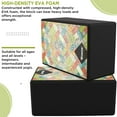 thumbnail image 2 of RDX Yoga Block Set, Non-Slip High-Density Eva Foam Brick for Pilates Flexibility Body Balance, Easy Grip Surface for Stability Strength Training Deepen Poses Exercise Office Home Gym, 23x15x9.8CM, 2 of 5