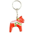 thumbnail image 2 of DALA Red Key Ring Dalarna Wood Horse, 2 of 2