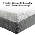 thumbnail image 3 of GVN 14 Inch Plush Mattress Premium Queen Thick Design, Breathable Sterilizing & High Rebound Support, Chic Finish Eco-Friendly, Luxury Sleep, White, 3 of 6