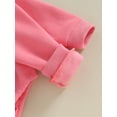 thumbnail image 6 of Wassery Infant Boys Girls Fall Hood Rompers Baby Winter Warm Clothes for Boys Girls Solid Color Long Sleeve Pocket Front Bodysuits 3 6 9 12 18 Months Newborn Fall Clothing, 6 of 8