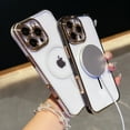 thumbnail image 2 of Allytechgroup for iPhone 15 Pro Max Protective Case, [Compatible with Magsafe] Shockproof Back Cover TPU Magnetic Non-Slip Lightweight Shock-Absorbent Rugged Dust Proof Anti-Fingerprint, Darkpurple, 2 of 11