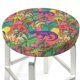 thumbnail image 3 of Balery Colorful Dinosaur Fundas de asiento para taburete de bar redondo de tela de terciopelo ajustables que protegen de arañazos y manchas para sillas de 14 a 17 pulgadas.-12 inch, 3 of 7