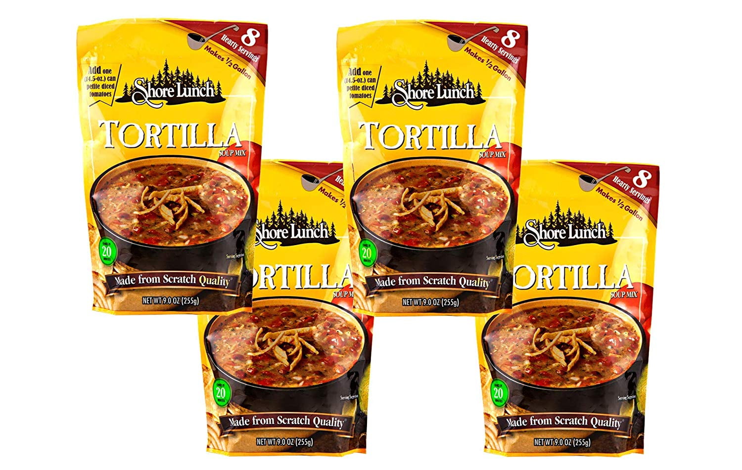 Shore Lunch Tortilla Soup Mix, Makes 1/2 Gallon 4/9 oz. Packets